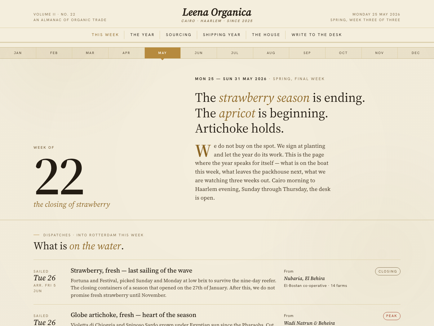 The Almanac — homepage preview